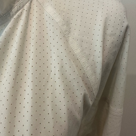 Lululemon Athletica Off White Jacket Size 6 Zip Front In Depth Lightweight Crop - Picture 3 of 8